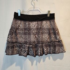 Sofibella Leopard‎ Print Women's Skirt Size S